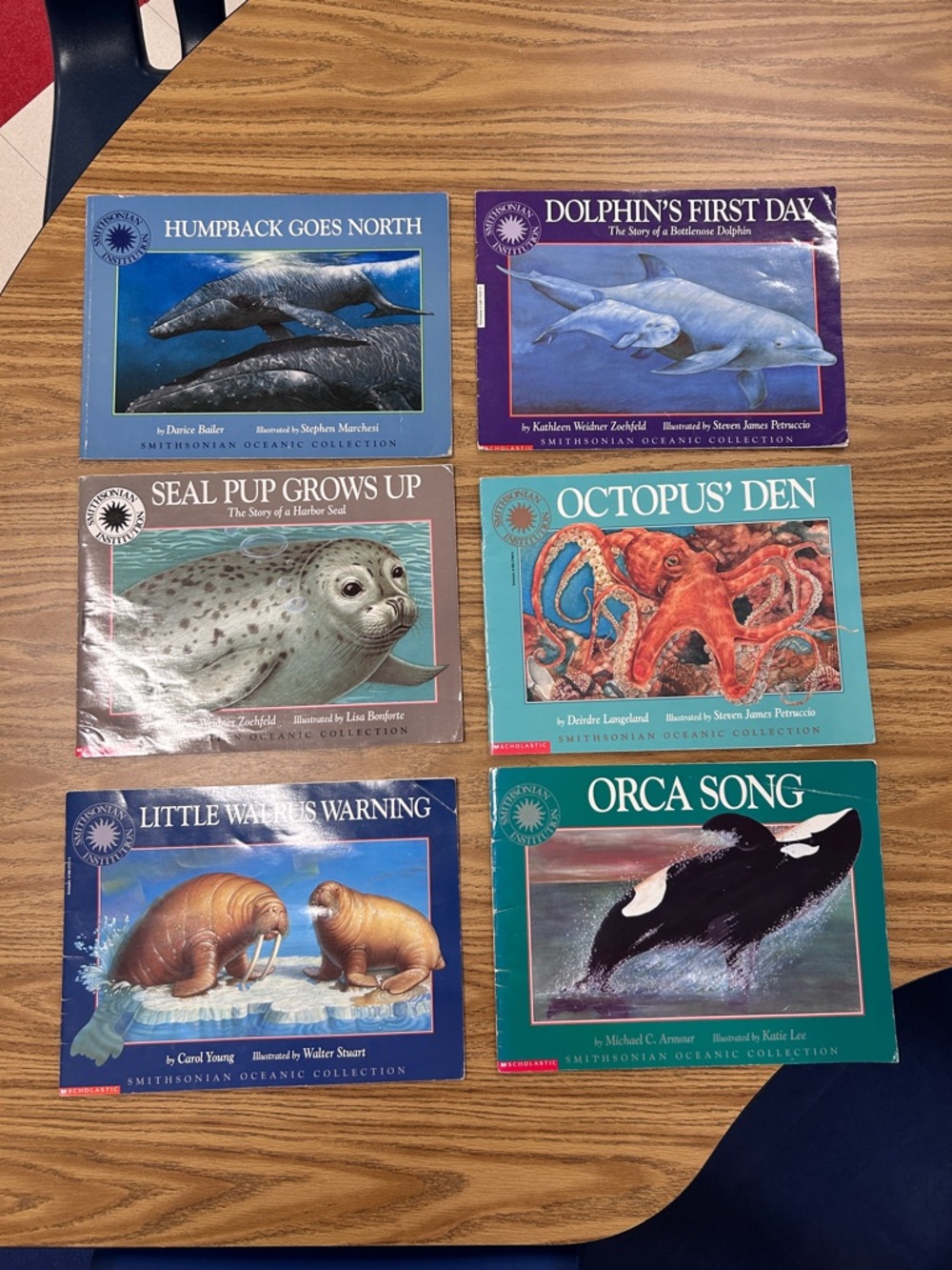 Smithsonian Oceanic Collection Children's Book Lot - Marine Animals